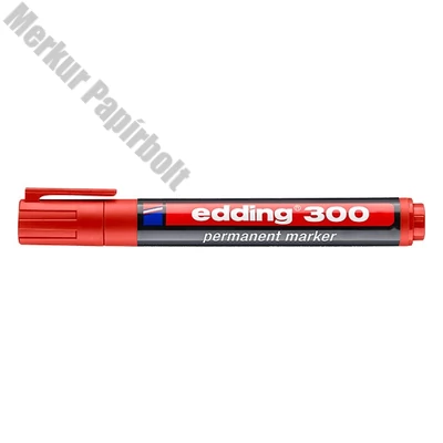 Alkoholos marker EDDING 300 kerek piros