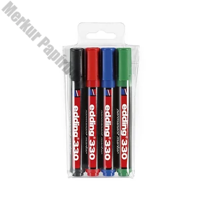 Alkoholos marker EDDING 330 vágott 4 darabos
