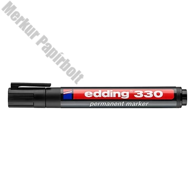 Alkoholos marker EDDING 330 vágott fekete