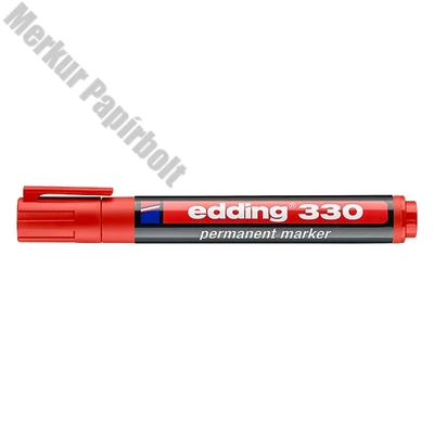 Alkoholos marker EDDING 330 vágott piros