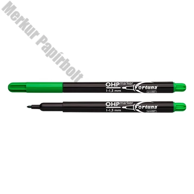 Alkoholos marker FORTUNA OHP M zöld