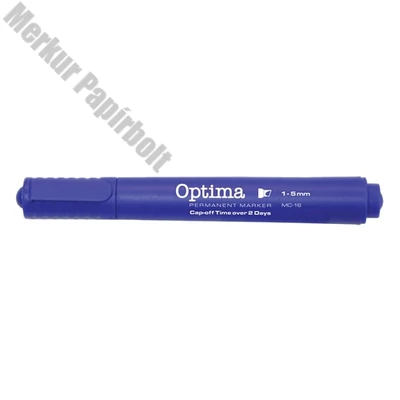 Alkoholos marker OPTIMA vágott kék
