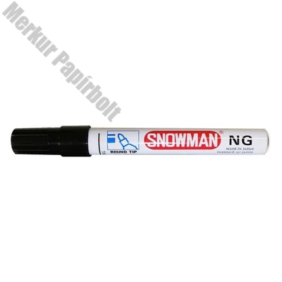 Alkoholos marker SNOWMAN NG-12 fémtestű fekete