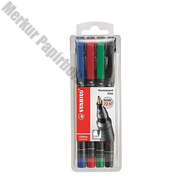 Alkoholos marker STABILO 842 F 4 darabos