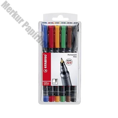 Alkoholos marker STABILO 843 M 6 darabos