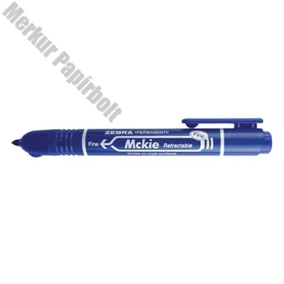 Alkoholos marker ZEBRA Mckie nyomógombos 1,3 mm kék
