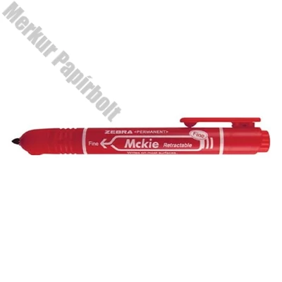 Alkoholos marker ZEBRA Mckie nyomógombos 1,3 mm piros