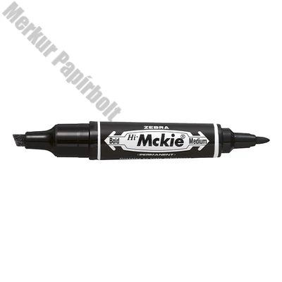 Alkoholos marker kétvégű ZEBRA Hi-Mckie 2,0-4,0 mm fekete