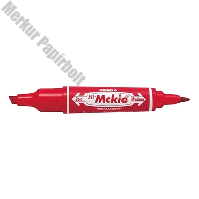 Alkoholos marker kétvégű ZEBRA Hi-Mckie 2,0-4,0 mm piros