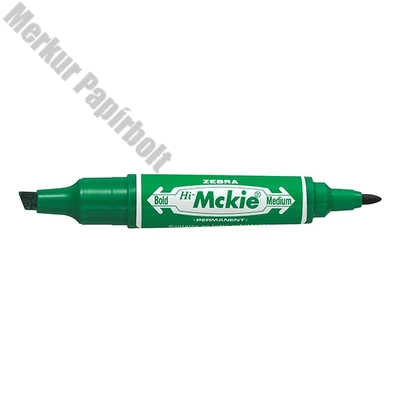 Alkoholos marker kétvégű ZEBRA Hi-Mckie 2,0-4,0 mm zöld