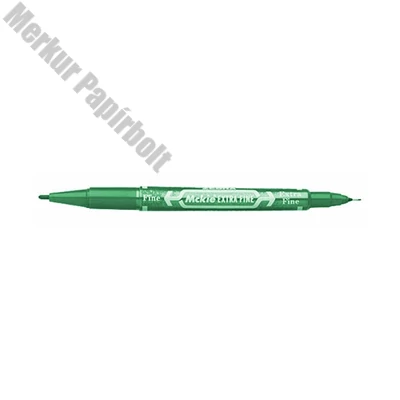 Alkoholos marker kétvégű ZEBRA Mckie Extra Fine zöld