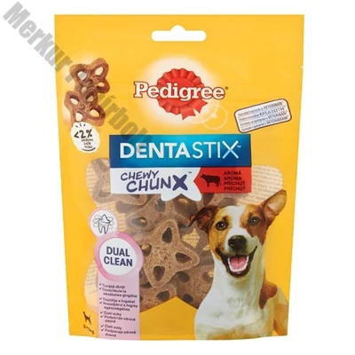Állateledel jutalomfalat PEDIGREE Denta Stix Chewy Chunx Mini kutyáknak marha 68 g