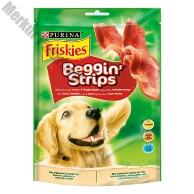 Állateledel jutalomfalat PURINA Friskies Beggin` Strips kutyáknak bacon 120 g