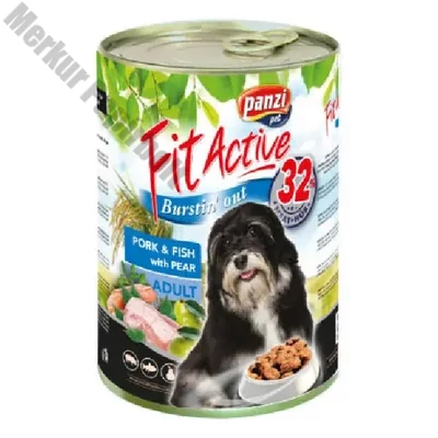 Állateledel konzerv PANZI FitActive kutyának sertés-hal 800 g
