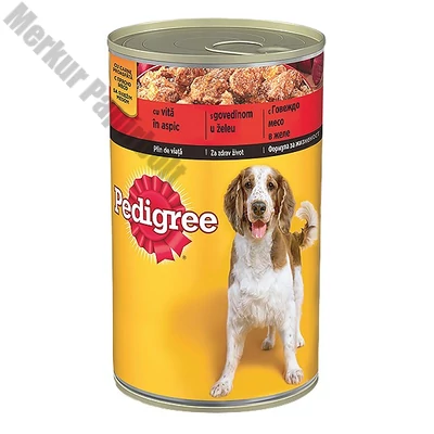 Állateledel konzerv PEDIGREE kutyáknak marhahússal 1200 g