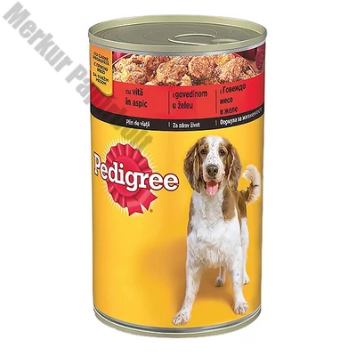 Állateledel konzerv PEDIGREE kutyáknak marhahússal 400 g