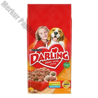 Állateledel száraz DARLING kutyáknak szárnyassal és zöldséggel 15 kg