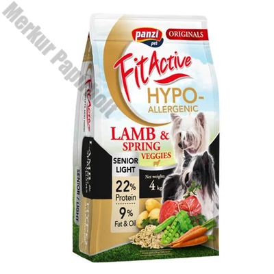Állateledel száraz PANZI FitActive Originals Hypoallergén időskutyáknak bárányhússal 4 kg