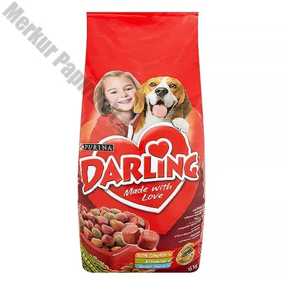 Állateledel száraz PURINA Darling kutyáknak hússal és zöldséggel 15 kg