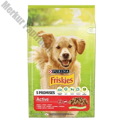 Állateledel száraz PURINA Friskies Vitafit Active kutyáknak marhával 10 kg