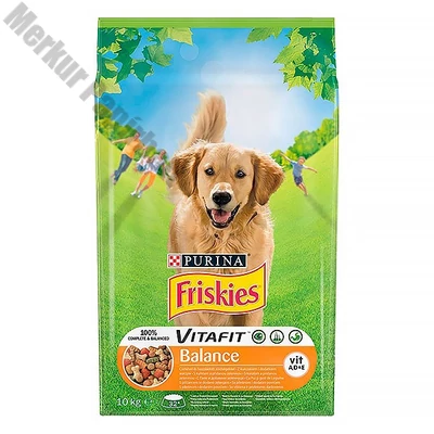 Állateledel száraz PURINA Friskies Vitafit Balance kutyáknak csirkehússal és zöldségekkel 10 kg