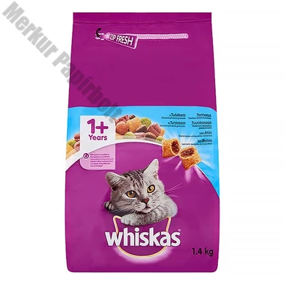 Állateledel száraz WHISKAS macskáknak tonhallal 1,4 kg
