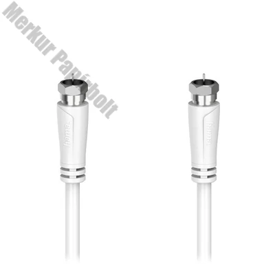 Antenna kábel HAMA F-F 90 dB 3m fehér