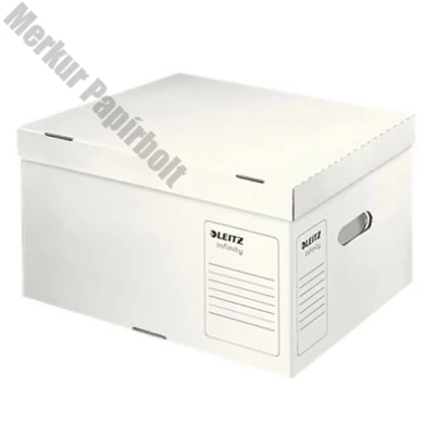 Archiváló és szállítódoboz LEITZ Infinity L méret 420x265x350 mm levehető tetővel savmentes