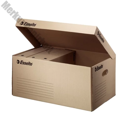 Archiváló konténer dobozoknak ESSELTE Eco 439x242x345 mm felfelé nyíló tetővel barna