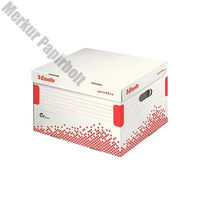 Archiváló konténer dobozoknak ESSELTE Speedbox L 433x263x364 mm felfelé nyíló tetővel fehér
