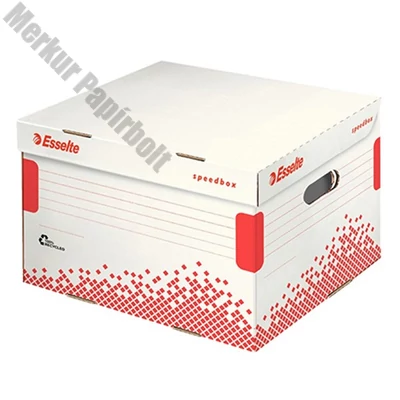 Archiváló konténer dobozoknak ESSELTE Speedbox M 367x263x325 mm felfelé nyíló tetővel fehér