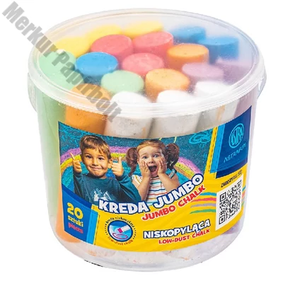 Aszfaltkréta ASTRA FUN vödrös jumbo 20 darabos