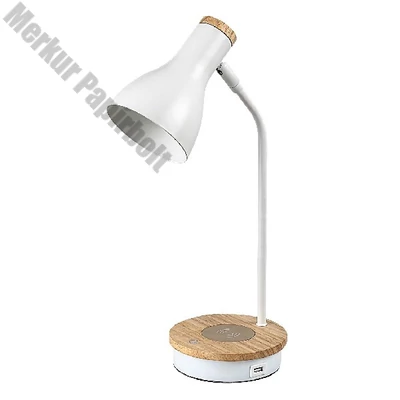Asztali lámpa RÁBALUX Mosley halogén E14 1xmax25W fém/fa fehér