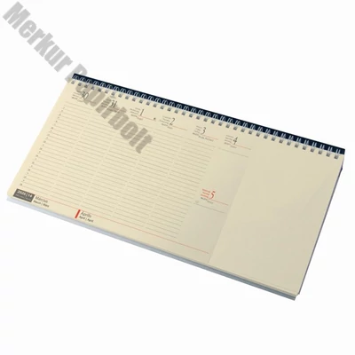 Asztali naptár kép nélküli REALSYSTEM fekvő sárga lapos blokktömbös fekete 2026.