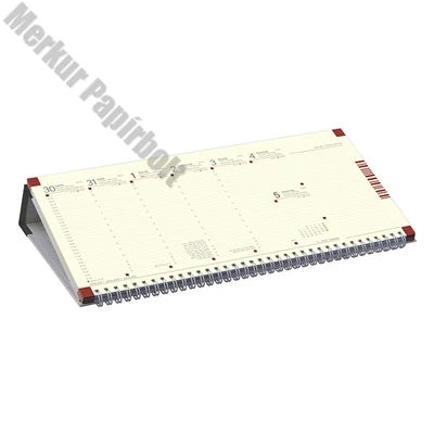 Asztali naptár kép nélküli TOPTIMER C050 fekvő sárga lapos fekete 2026.