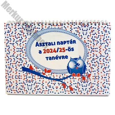 Asztali naptár tanévhez igazodó REALSYSTEM álló 2025-2026