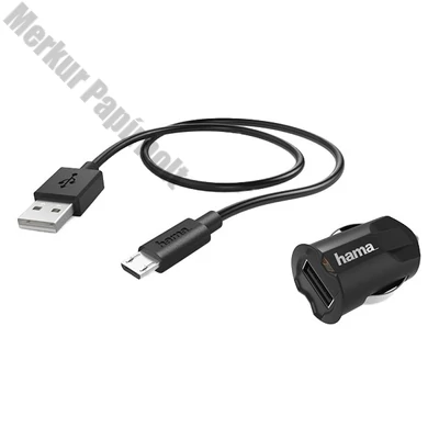 Autós töltő szett HAMA Picco Micro-USB 2,4A