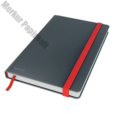 Beírókönyv kockás LEITZ A/5 80 lapos Cosy Soft Touch keményfedeles bársonyszürke