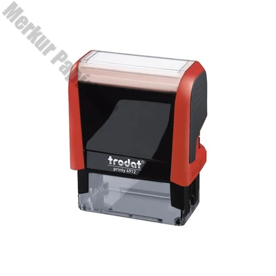 Bélyegző TRODAT Printy 4.0 4912 tűzpiros ház fekete párna