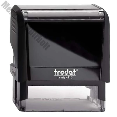 Bélyegző TRODAT Printy 4.0 4915 fekete ház kék párna