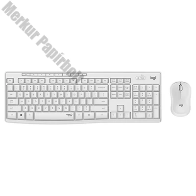 Billentyűzet + egér vezeték nélküli LOGITECH MK295 Silent HUN 2,4 Ghz fehér