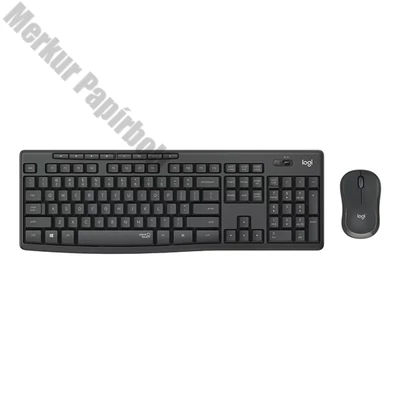Billentyűzet + egér vezeték nélküli LOGITECH MK295 Silent HUN 2,4 Ghz grafitszürke