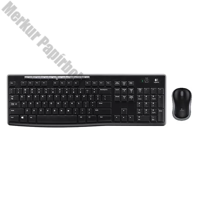 Billentyűzet vezeték nélküli LOGITECH MK270 2,4 Ghz fekete