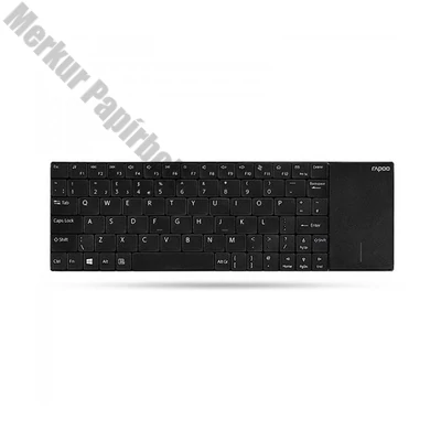 Billentyűzet vezeték nélküli RAPOO E2710 touchpad fekete