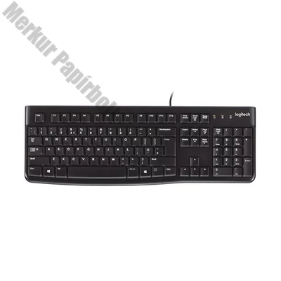 Billentyűzet vezetékes LOGITECH K120 HUN USB OEM fekete