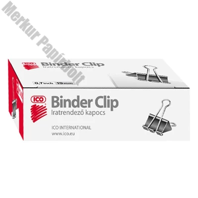 Binder csipesz 19mm 12 darabos