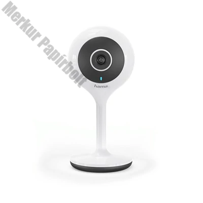 Biztonsági kamera HAMA beltéri 1080p 25fps éjjellátó WIFI fehér