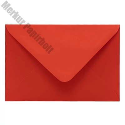 Boríték színes KASKAD LC/6 enyvezett 114x162mm 28 korallpiros 50 darabos