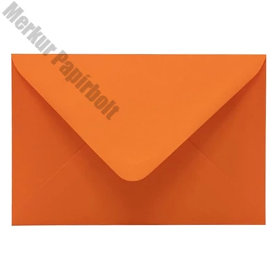 Boríték színes KASKAD LC/6 enyvezett 114x162mm 48 narancs 50 darabos