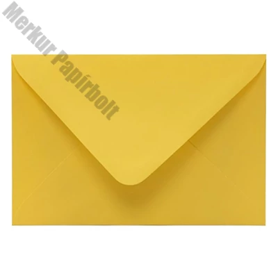 Boríték színes KASKAD LC/6 enyvezett 114x162mm 57 citromsárga 50 darabos
